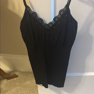 Express Black xs/s Lace Trim Women's Tank top